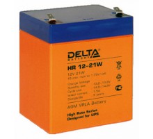 Аккумулятор 12В 5 А/ч Delta HR 12-21W