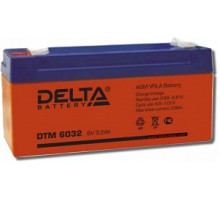 Аккумулятор 6В 3,2 А/ч Delta DTM 6032