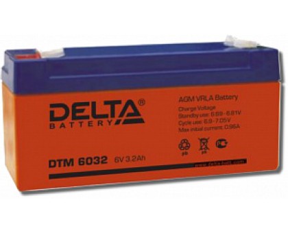 Аккумулятор 6В 3,2 А/ч Delta DTM 6032