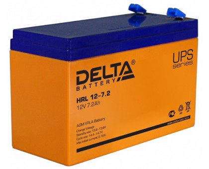 Аккумулятор 12В 7,2 А/ч Delta HRL 12-7,2