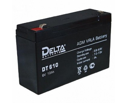 Аккумулятор 6В 10 А/ч Delta DT 610