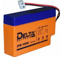 Аккумулятор 12В 0,8 А/ч Delta DTM 12008