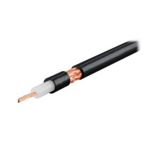 Коаксиальный витой кабель RG58, многожильный (черный) Доступная цена